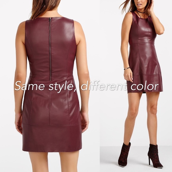 ๐ฎ Reitmans Faux Leather Black Dress (S) - Picture 6 of 9